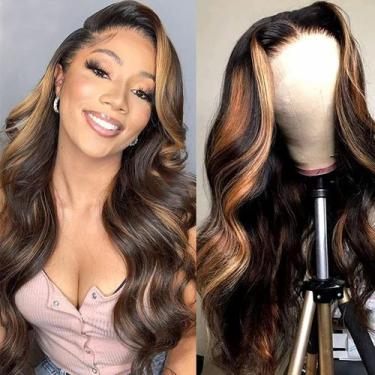 Imagem de Peruca haha Body Wave Ombre Lace Closure Hair Human Hair 22"