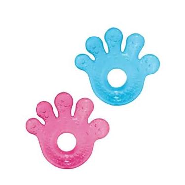 Imagem de Mordedor Bebê Mãozinha Baby com água Azul