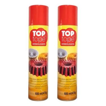 Imagem de Kit 2 Desmoldantes Top Tope Spray 600ml Unta Formas - Prodipani