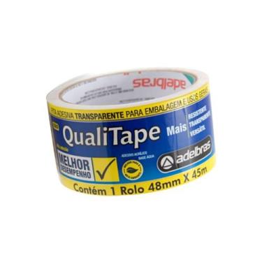 Imagem de Fita Adesiva Qualitape 520 - ADELBRAS, Transparente 48mm x 45m