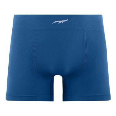 Imagem de Cueca Boxer Jacquard sem Costura Azul Real Zee Rucci, M