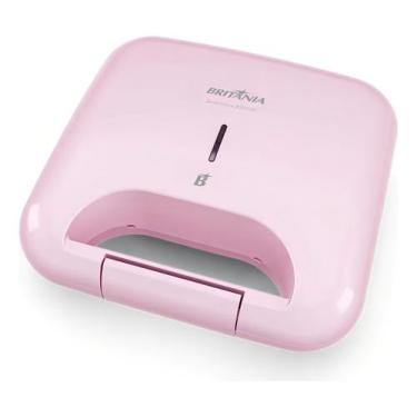 Imagem de Sanduicheira Britânia Rosa BGR05RS Rosa Antiaderente 750W