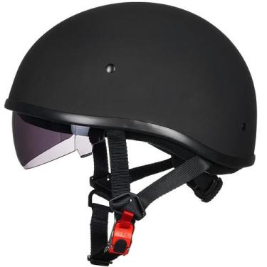 Imagem de Meio capacete para motocicleta ILM 883V com protetor solar aprovado pe