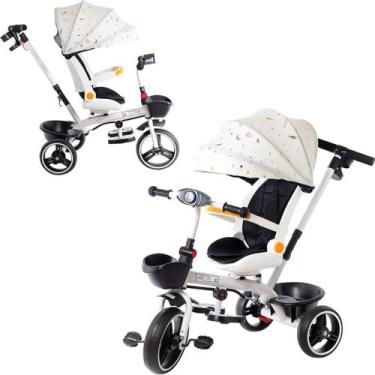Imagem de Triciclo Infantil com Empurrador 2 em 1 Twist Luxo Carrinho de Passeio