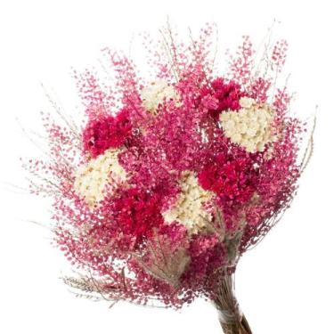 Imagem de Buque Flor Seca Desidratada sementinha Pink decoração - Pense Flores