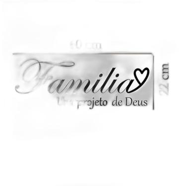 Imagem de Adesivo De Parede Frase Família É Um Projeto De Deus