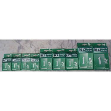 Imagem de Algarismo lam.aco p/pintura 0 a 9 35mm - RIF000110 - VAZADORES REX