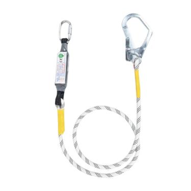 Imagem de Xgdsnly Cinto de segurança com cordão e mosquetão para proteção de trabalho em espeleologia, Gancho Simples de 3 M