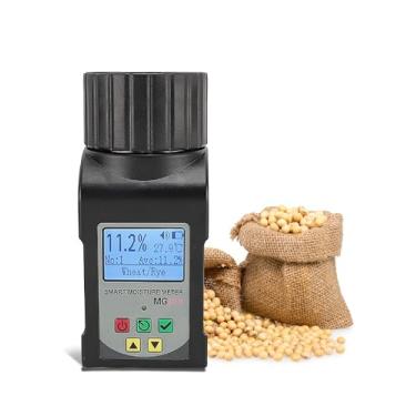 Imagem de Testador de umidade de grãos, medidor de umidade portátil de alta precisão WapoRich em 25 tipos de grãos, armazena 250 leituras, incluindo trigo, soja, café e muito mais