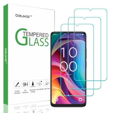 Imagem de beukei (Pacote com 3) Projetado para TCL K33 5G / TCL T513SP Protetor de tela de vidro temperado, sensível ao toque, dureza 9H