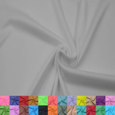 Imagem de Stylish FABRIC Forro interloque 100% poliéster de 152 cm de largura – tecido de malha leve elástico bidirecional, da The Yard para vestuário, maternidade, decorações de festa, cortinas, artesanato e