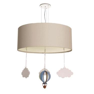 Imagem de Luminária de Teto Pendente Balão Cúpula 30x15cm - Tom Luz Iluminação, 