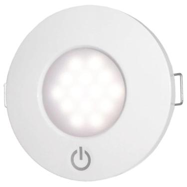 Imagem de Luminária Redonda De Cabine Touch 14 Leds Branco De Embutir