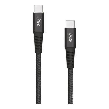 Imagem de 5X Cabo Usb-C + Usb-C I2Go 2M 3A 60W Nylon Trançado Preto