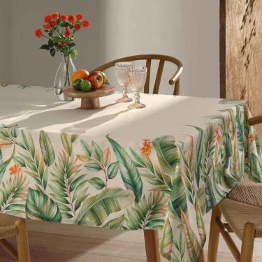 Imagem de Toalha de Mesa Retangular Limpa Fácil Döhler Clean Hercules 6 Lugares 140x 210 cm