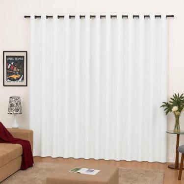 Imagem de Cortina Roma Para Janela 3,00m X 2,50m - Lenharo Enxovais, Branco