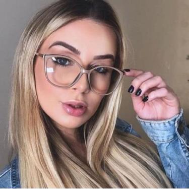 Imagem de Armação De Óculos Para Grau Feminina Gatinha Nude Michelle - Palas Eye