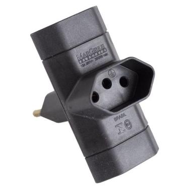 Imagem de Benjamim adaptador tomadas multiplicador 3 saídas 3 pinos Margirius me