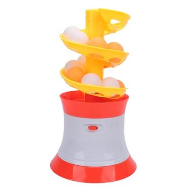Imagem de Domary Lançador de Tênis de Mesa, robô Lançador Automático Portátil Com Controle Remoto e 16 Bolas, Caixa de Bolas de Grande Capacidade, Material Plástico PE, Coordenação Física e