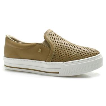 Imagem de Tênis Slip On Feminino Via Marte, Marrom, 36