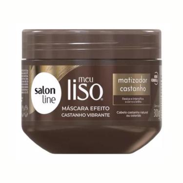 Imagem de Máscara Matizadora efeito Castanho Meu Liso 300g Salon Line