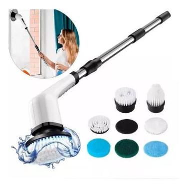 Imagem de Esfregão Elétrico 9 Em 1 Mop Escova De Limpeza 360 Giratória