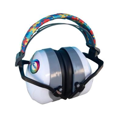 Imagem de Abafador De Ruido 26 Db Branco Para Autistas