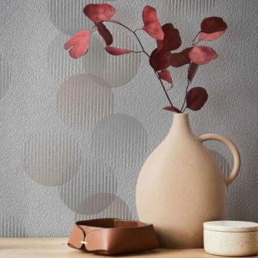 Imagem de Papel de Parede Ivy Círculos Rosa 6814-10