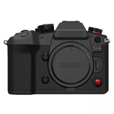 Imagem de GH6 Adesivo antiarranhões para câmera Panasonic Lumix GH6 protetor de vinil película protetora (couro preto)