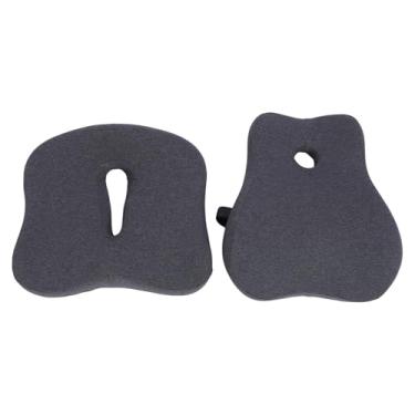 Imagem de Almofada de assento de espuma viscoelástica com suporte lombar Almofada ergonômica confortável para cadeira de escritório para assentos longos Espuma respirável de alta densidade