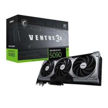 Imagem de Placa de Vídeo GeForce RTX 5090 32GB GDDR7 512bits - Ventus OC 3X - DLSS 4 - Ray Tracing - MSI