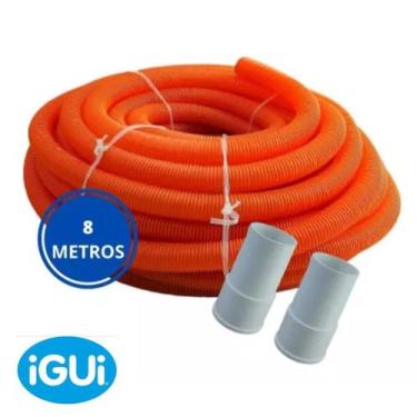 Imagem de Mangueira Siliconada (8 Metros) + Ponteira Para Piscina Igui - AZUL FL