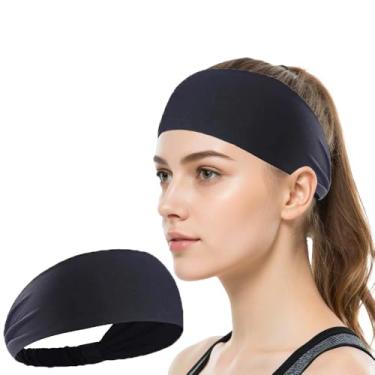 Imagem de Bandanas femininas de tecido macio, esportivas, acessórios de cabelo para mulheres, faixa para exercícios e ioga