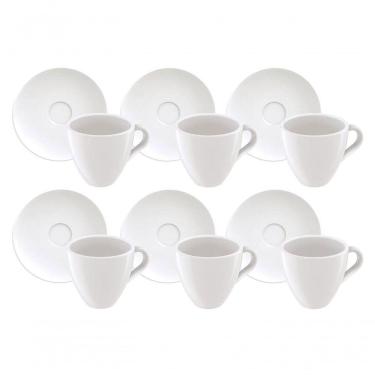 Imagem de Conjunto De Xícaras E Pires De Expresso Tramontina Paola Em Porcelana 95ml