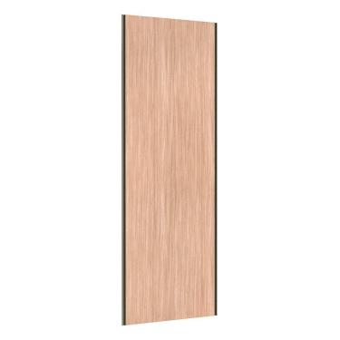 Imagem de Porta De Correr Closet 80cm Inox Sem Kit Ferragem Cumaru