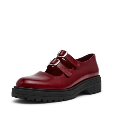 Imagem de Steve Madden Mocassim feminino Alba, Couro vinho, 38