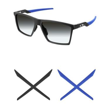 Imagem de Mryok 2 pares de meias de substituição para óculos de sol Oakley Futurity Sun OO9482 / Futurity OX8052 - azul e preto
