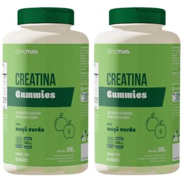 Imagem de KIT 2X Creatina Gummies 60 gomas - Clinicmais (Único, Maçã verde)