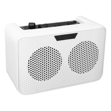 Imagem de Luocute Amplificador de Guitarra Elétrica Amplificador de Guitarra de 10 W Com Efeito de Atraso Entrada para Fone de Ouvido de 3,5 Mm AUX e Entrada de Microfone para Prática e