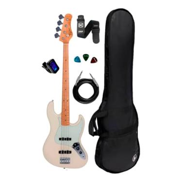 Imagem de Contra Baixo Elétrico Tagima Tw73 Olympic White Kit Completo