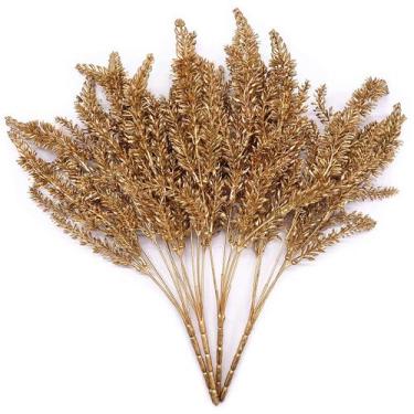 Imagem de Plantas artificiais LOVENIMEN Golden Wheatgrass Lavender x4