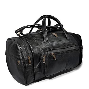 Imagem de Bolsa Grande De Viagem Masculina Feita De Couro Espaçosa - Le Voyage, 