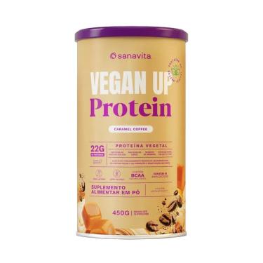 Imagem de Vegan Up Protein Sanavita Sabor Caramel Coffee 450g Proteina Vegetal-Unissex