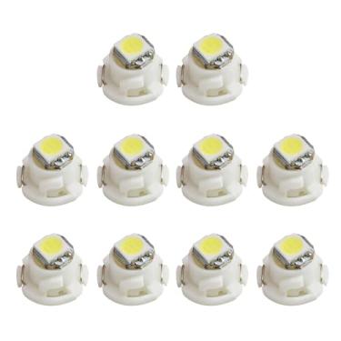 Imagem de Modengzhe Lâmpadas LED para instrumentos de painel de carro T4.7, 10 peças, painel brilhante, painel de painel, painel de luz de substituição, branco