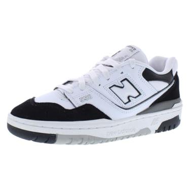 Imagem de New Balance Tênis masculino 550 GS, Team White/Core Black/Clean White, 18