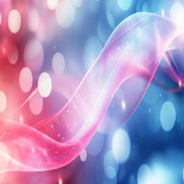 Imagem de Quadro Decorativo Abstrato Colorido Wave com Luz Bokeh para Parede - Arte Moderna e Sofisticação 50x50cm