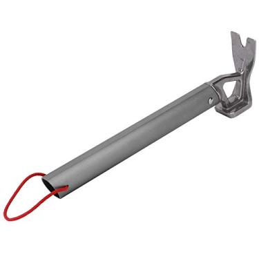Imagem de Martelo de Camping Em Aço Inoxidável, Alça de Liga de Alumínio, Martelo de Unhas de Tenda Multifuncional, Leve Com Forte Peso de Balanço para Mochila, Caminhada, Jardinagem