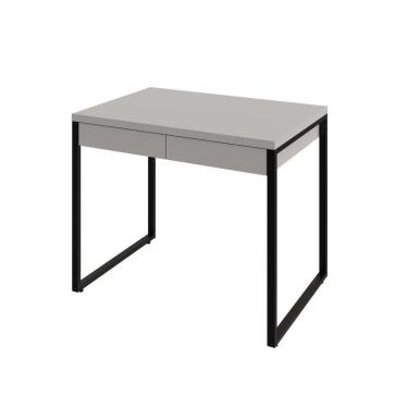 Imagem de Mesa Kuadra Office 90x60x75cm C-02 Gavetas Branco Chess - Est.preta Branco Chess - Est.preta