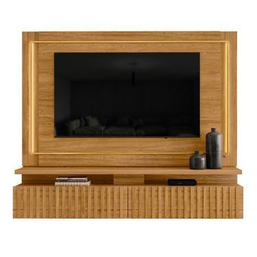 Imagem de Painel Home Suspenso Gaia Cumaru Para Tv Até 75 Madetec Cumaru
