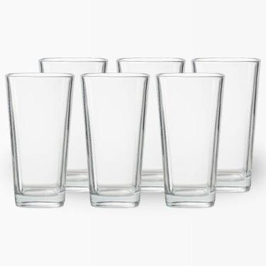 Imagem de Conjunto 6 Copos Vidro 260ml Transparente Venice Base Forte - DONA LAU